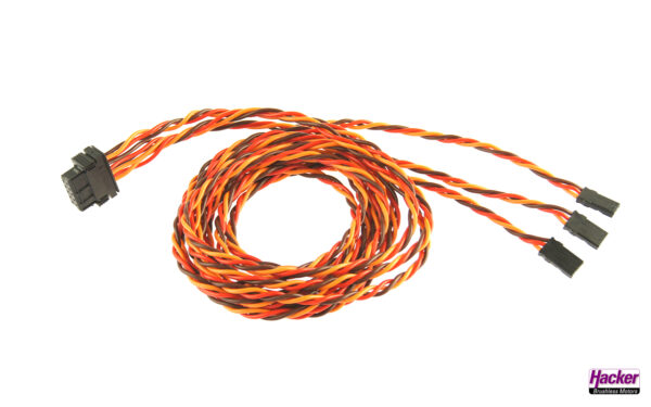 EWC9 fuselage cable with JR sockets 100cm 39 37in A85114 b 0