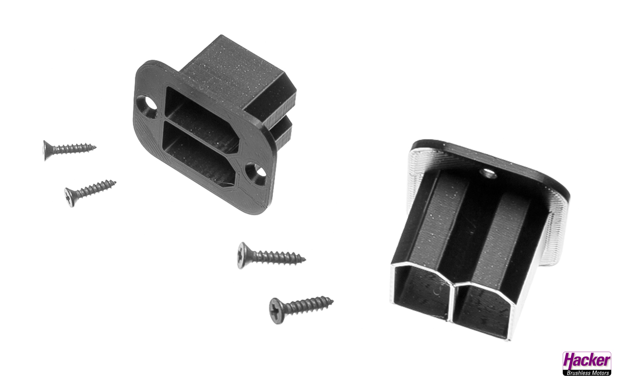 Installation frame double for XT 90 plug 2 pcs A85061 b 0 Installation frame double for XT 90 plug 2 pcs A85061 b 0