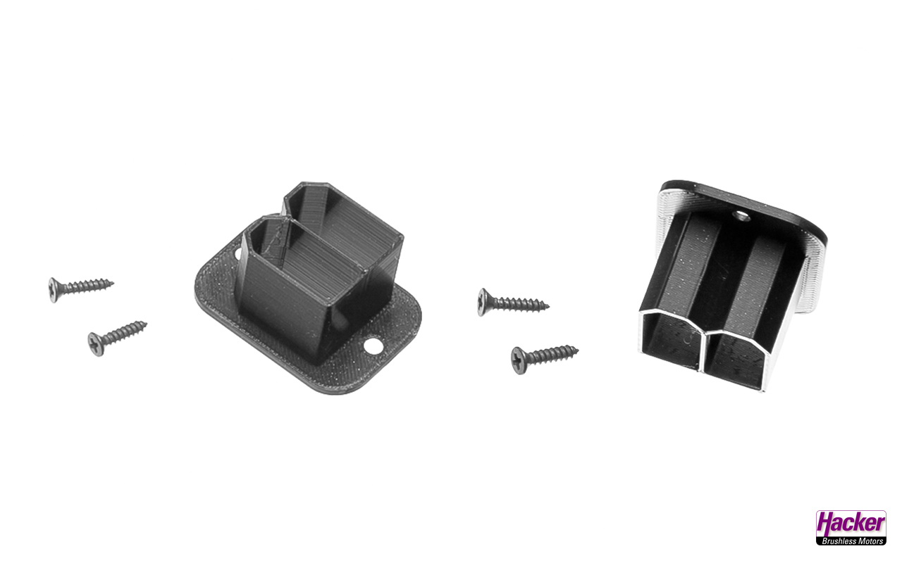 Installation frame double for XT 90 plug 2 pcs A85061 b 1 Installation frame double for XT 90 plug 2 pcs A85061 b 1