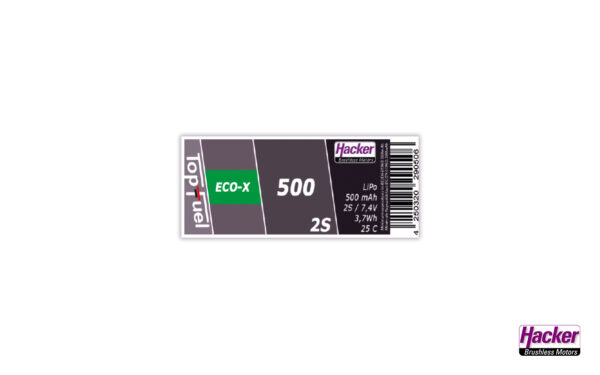 TopFuel LiPo 25C ECO X 500mAh 2S 90500241 b 1