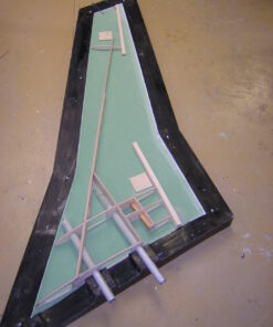coupe horizontale aile Falcon Aviation design
