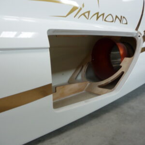 diamond access hatch with tailpipe fitted