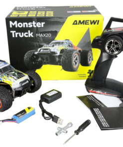 MAX20 Monster Truck Brushed 4WD 1:20 RTR blue/orange - Image 3