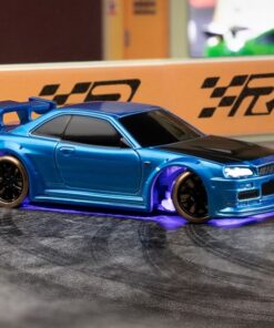 Turbo Racing 1/76 C64 DRIFT RC Car RTR (Metallic blue)