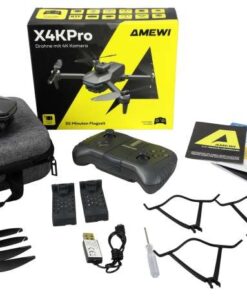 Alternative view of AMEWI 25363 AMXFlight X4KPro brushless drone with camera incl. 2 batteries