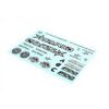 Sparko F8 Body Sticker-Black and White SPKF89004-BK